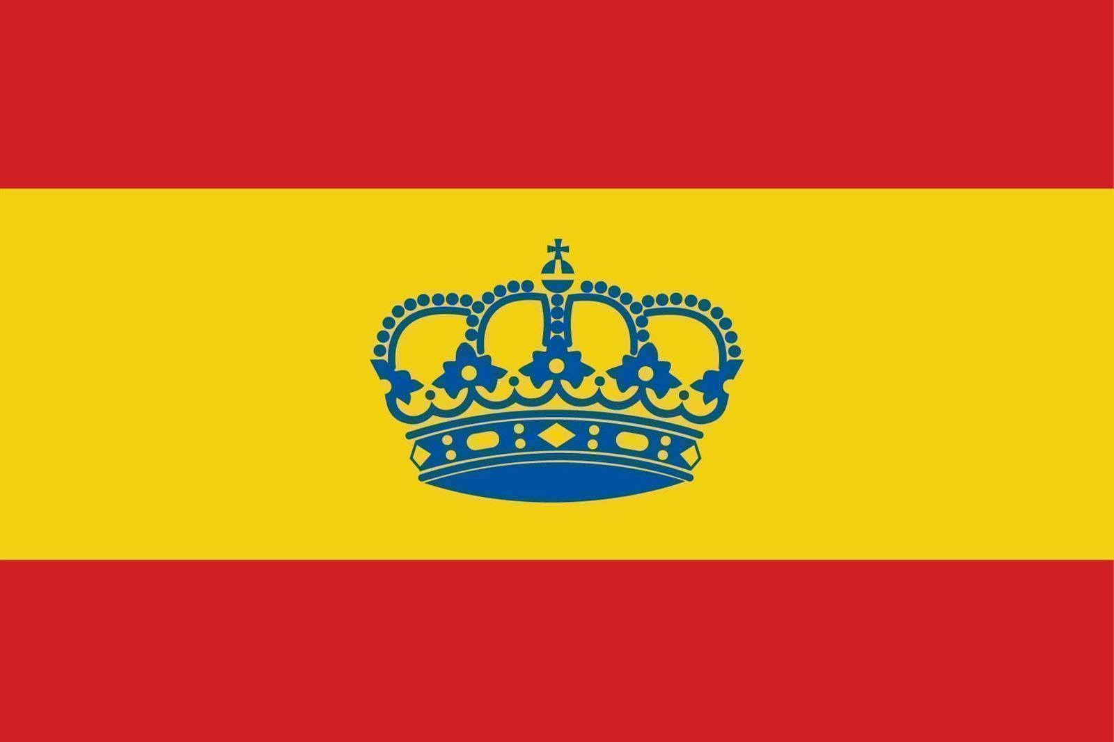 BANDERA ESPAÑOLA con Corona