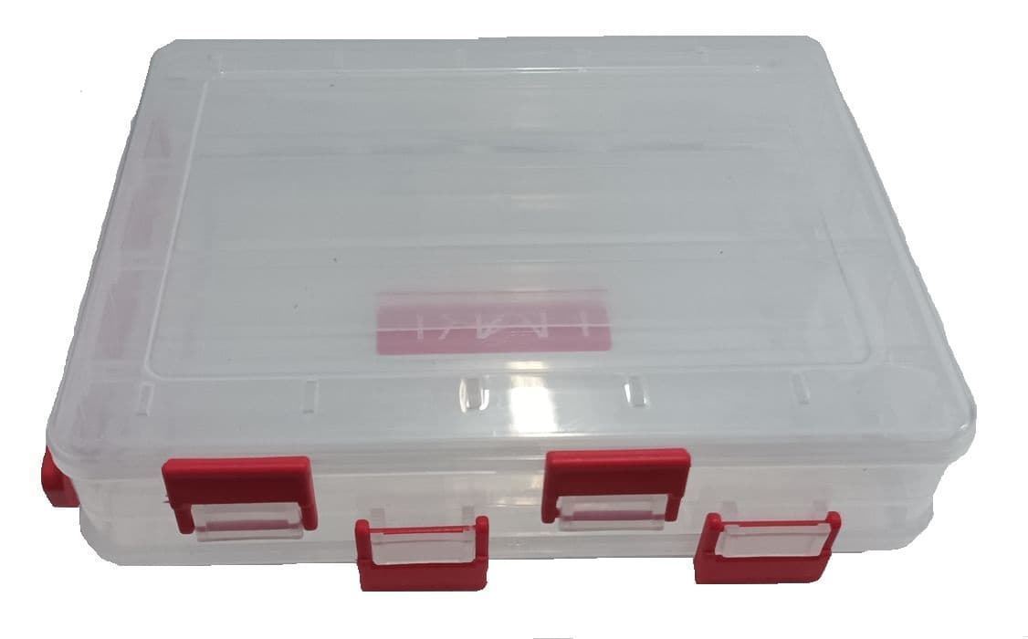 Caja de plástico HART doble cara DF-3 8 compartimentos - Imagen 1