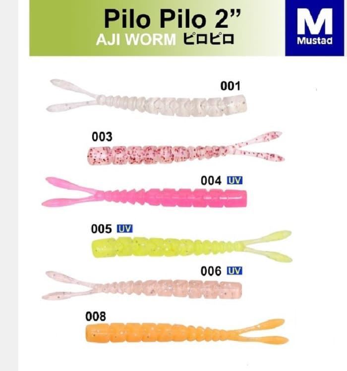 Cebo artificial MUSTAD Micro Finesse PILO-PILO Split Tail de cola partida - Imagen 1