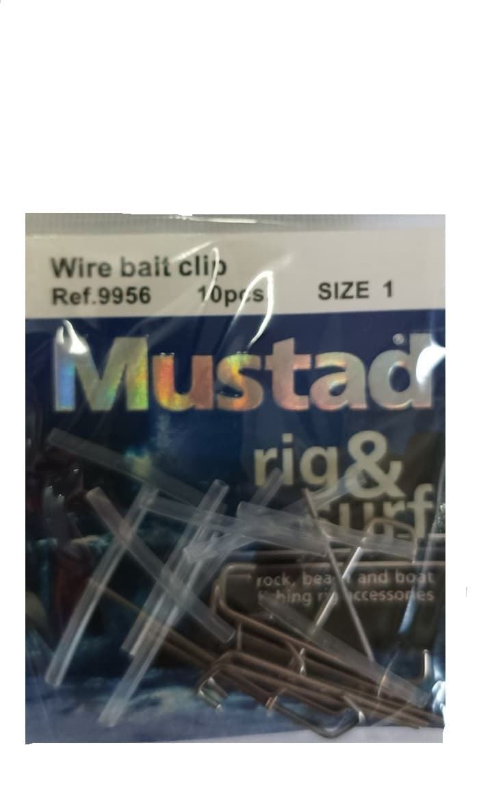 Clip MUSTAD Wire Bait Clip T1 10 unidades - Imagen 1