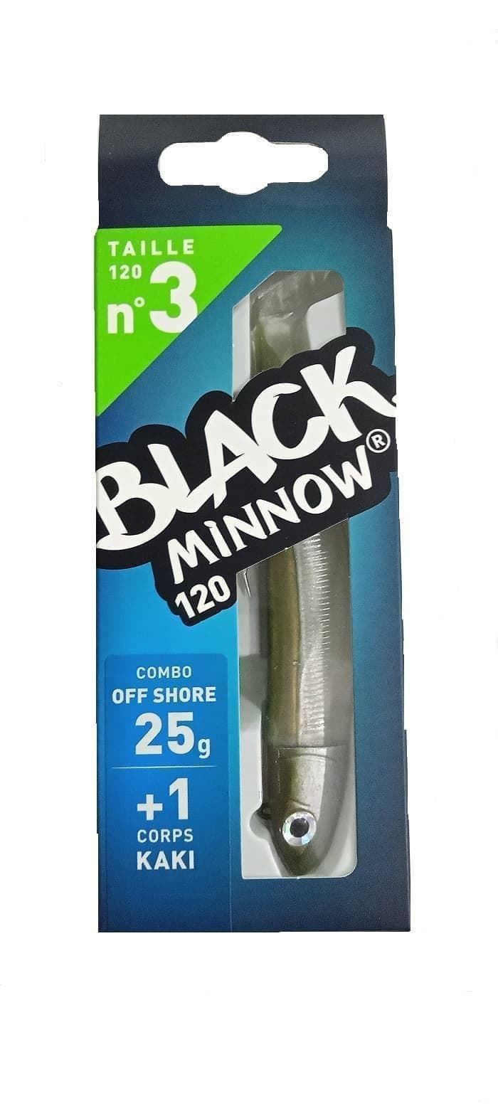 Combo BLACK MINNOW Nº 3 Off Shore T120 25 g - Imagen 1