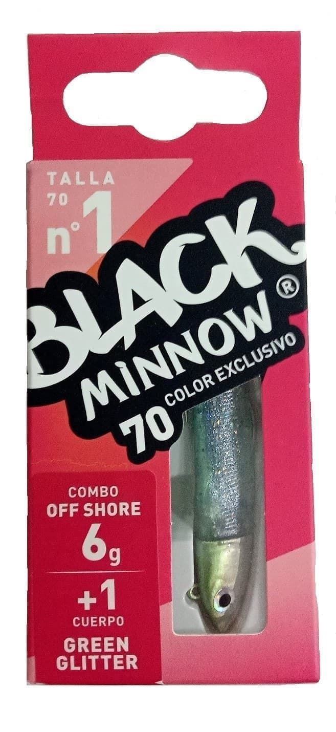 Combo BLACK MINNOW Nº1 Off Shore 6 G - Imagen 1