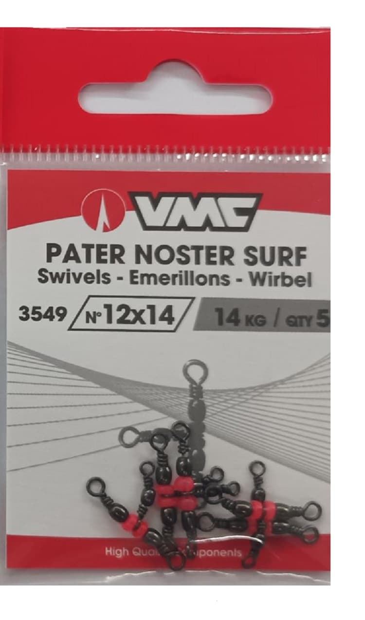 Emerillón Triple VMC Pater Noster Surf 12x14 - Imagen 1