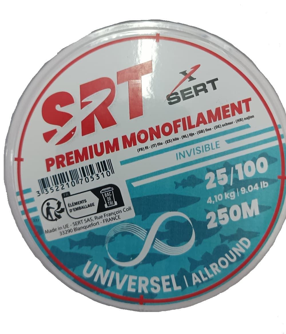 Sedal Monofilamento SERT SRT Invisible 250 m - Imagen 1