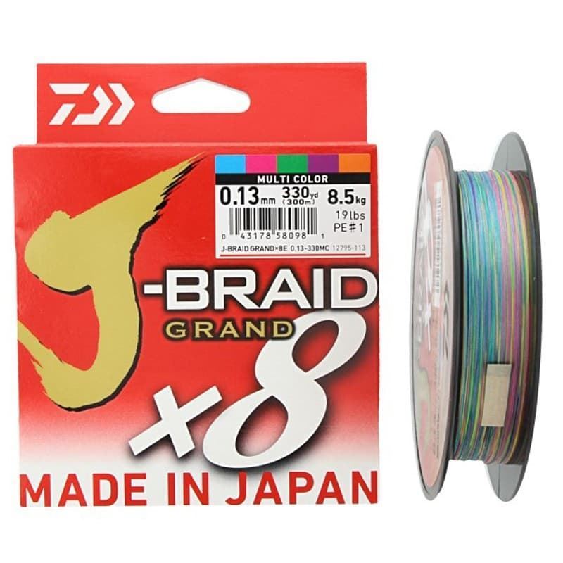 Sedal Trenzado DAIWA J-Braid Grand X8 multicolor - Imagen 1
